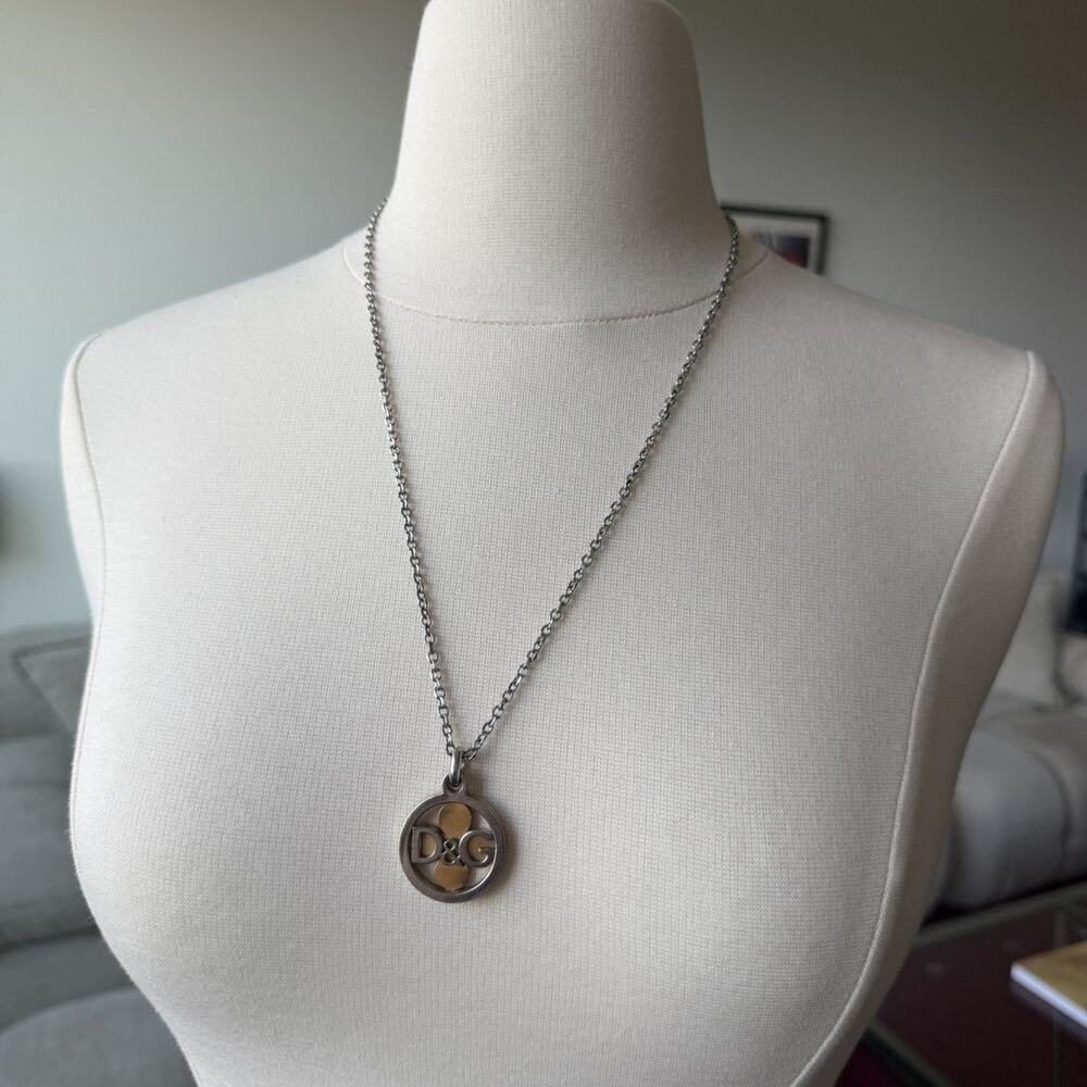 Dolce & Gabbana TwoTone Four Leaf Clover Pendant Necklace